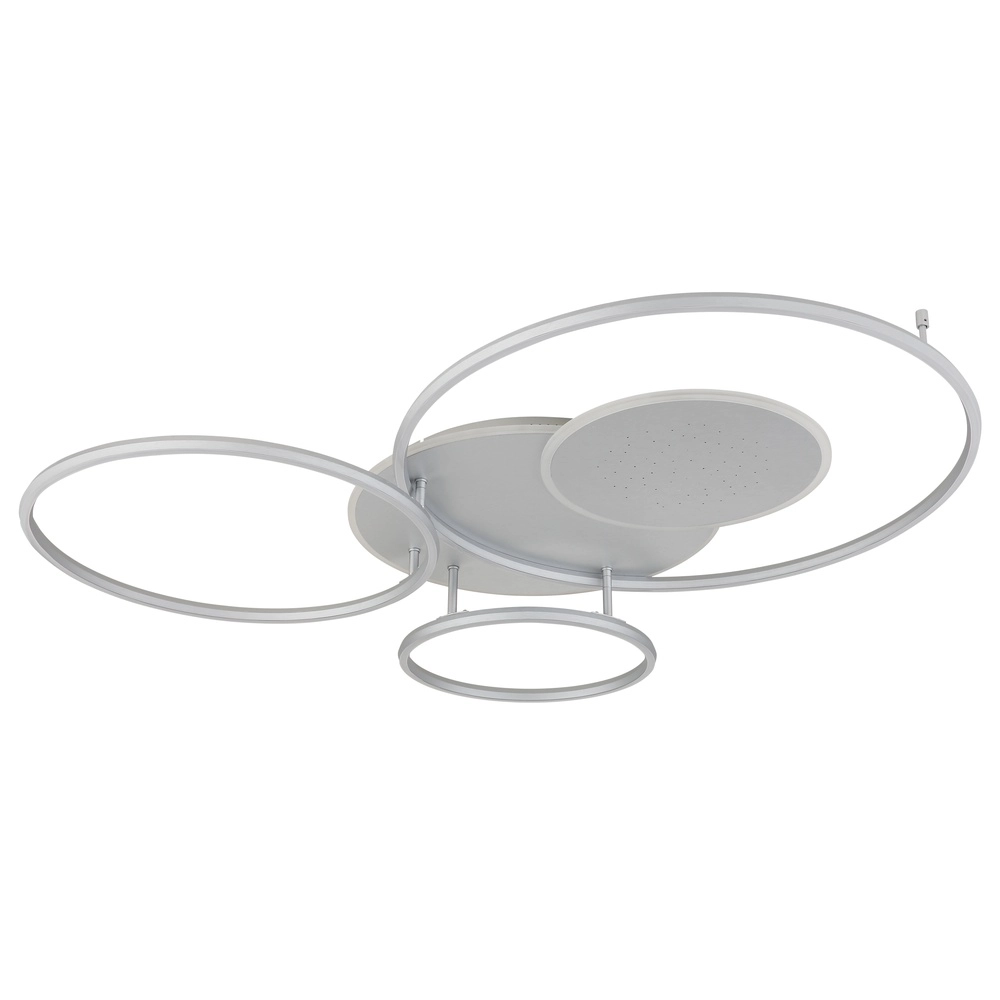 Lampe de plafond gris argenté Johnson Modernité Globo 9007371580552