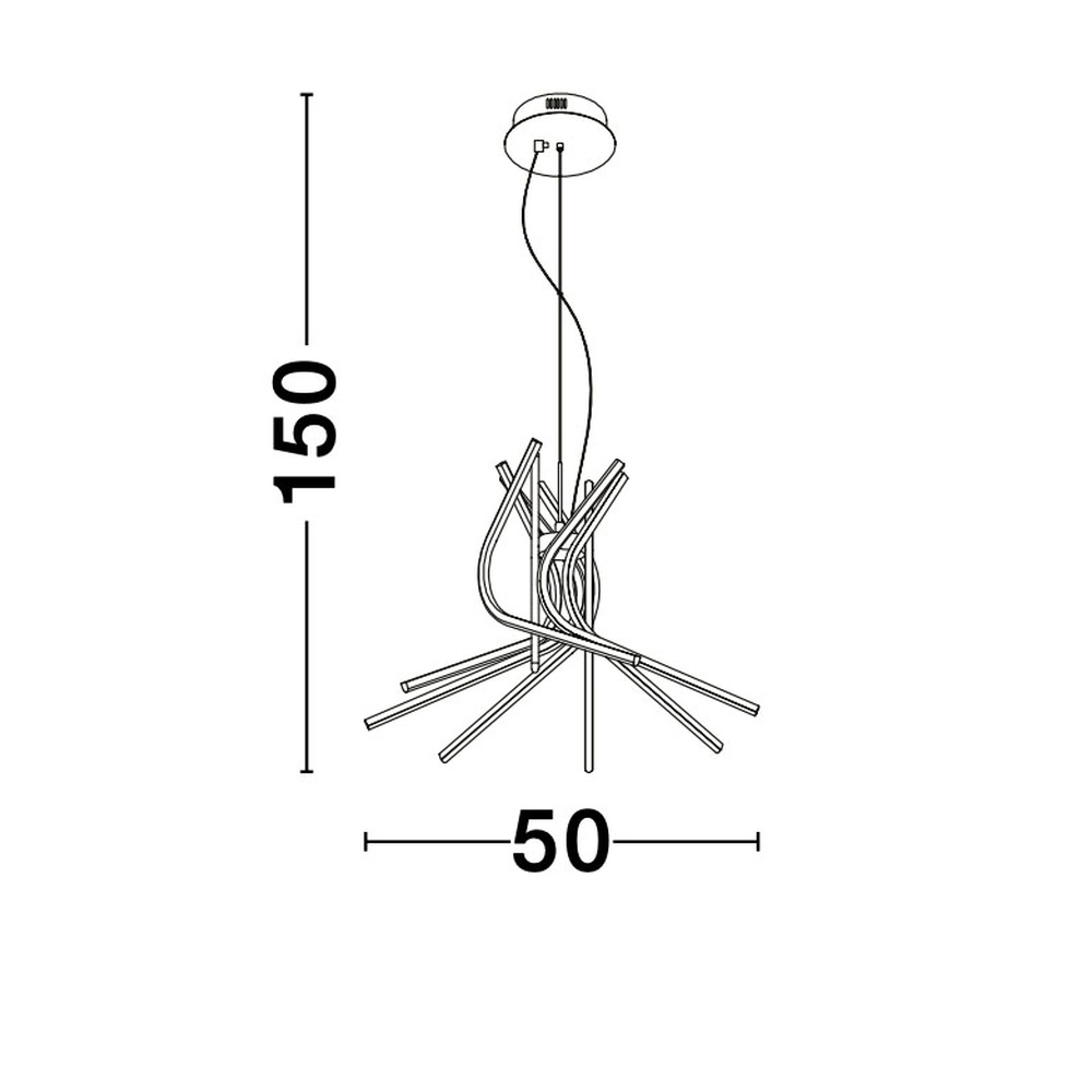 Suspension design Narvi S noir Ø 50cm Lyora 5212017424204