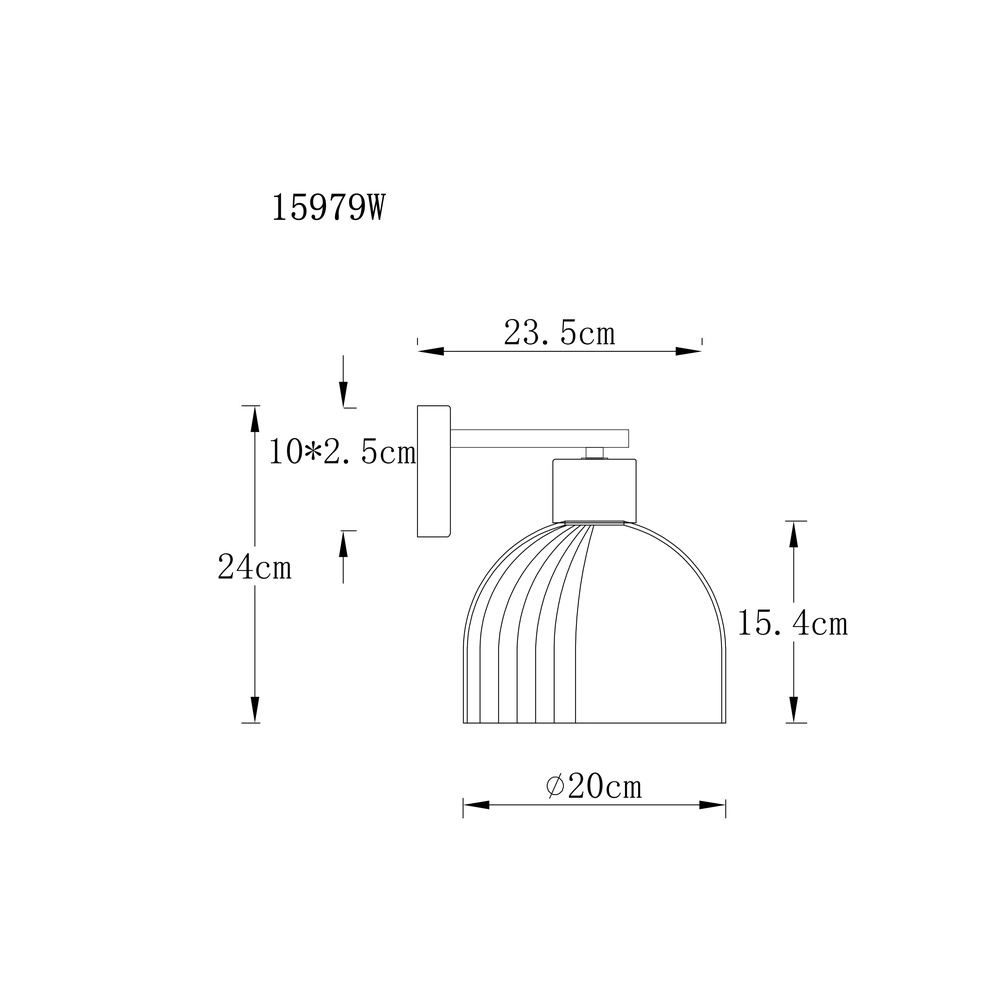 Lampe murale Swanson Noir Globo 9007371586646