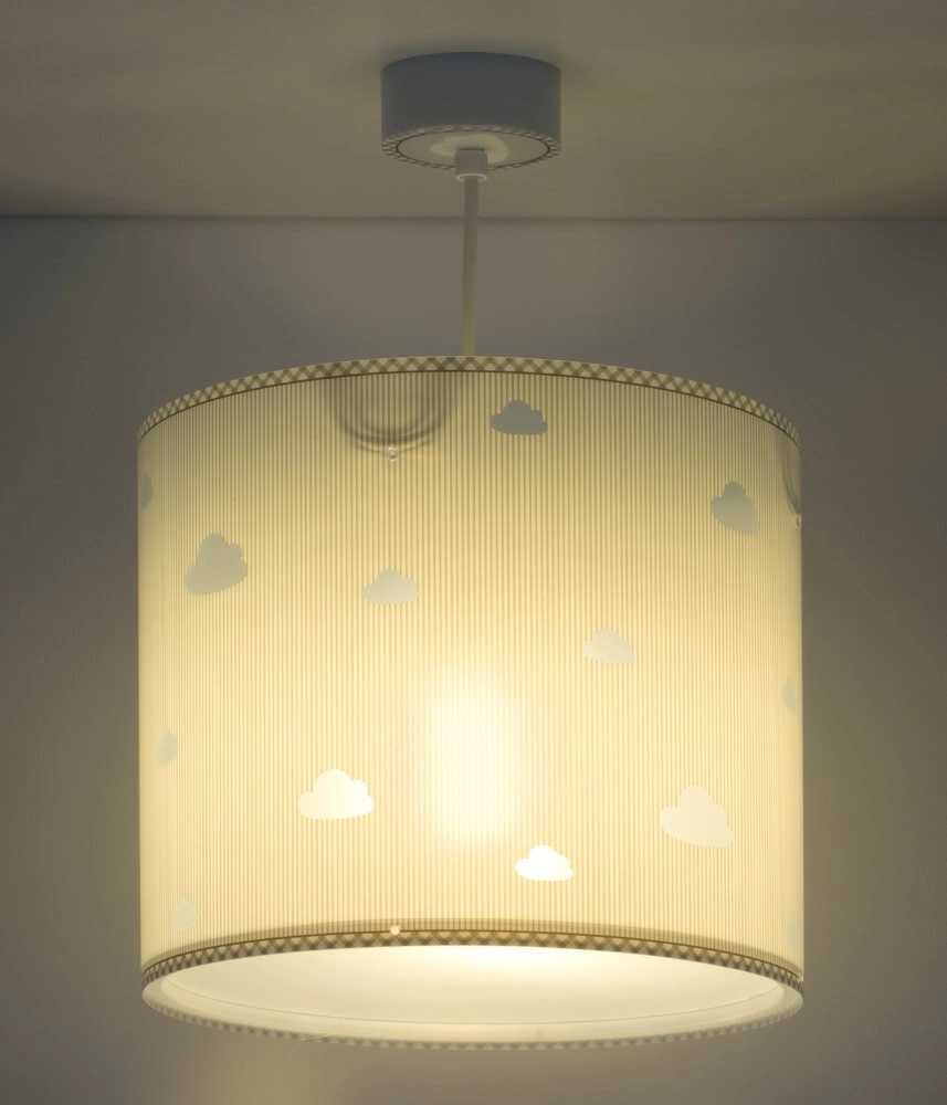 Lampe suspendue chambre d'enfant Sweet Dreams gris doux Dalber 8420406800998