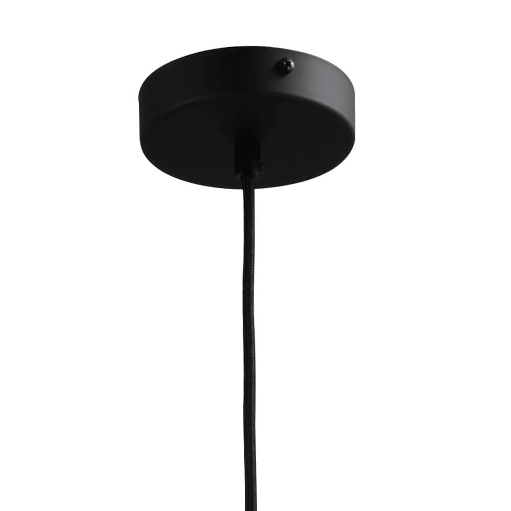 Lampe suspendue Ø 30cm Bella 2 Noir avec verre doré Masterlight 8718121334318