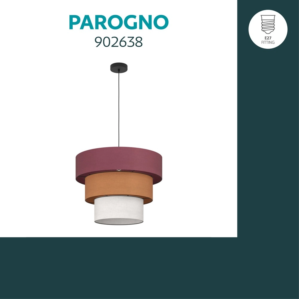 Lampe pendante colorée Parogno Ø 50cm Eglo 9008606391745