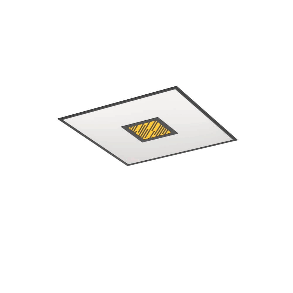 Plafonnier LED noir Bordonara 60x60 Plafonnier LED noir Bordonara 60x60