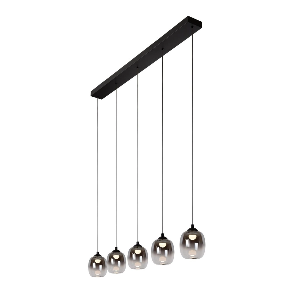Lampe suspendue à 5 lumières Tamino Noir Lucide 5411212741257