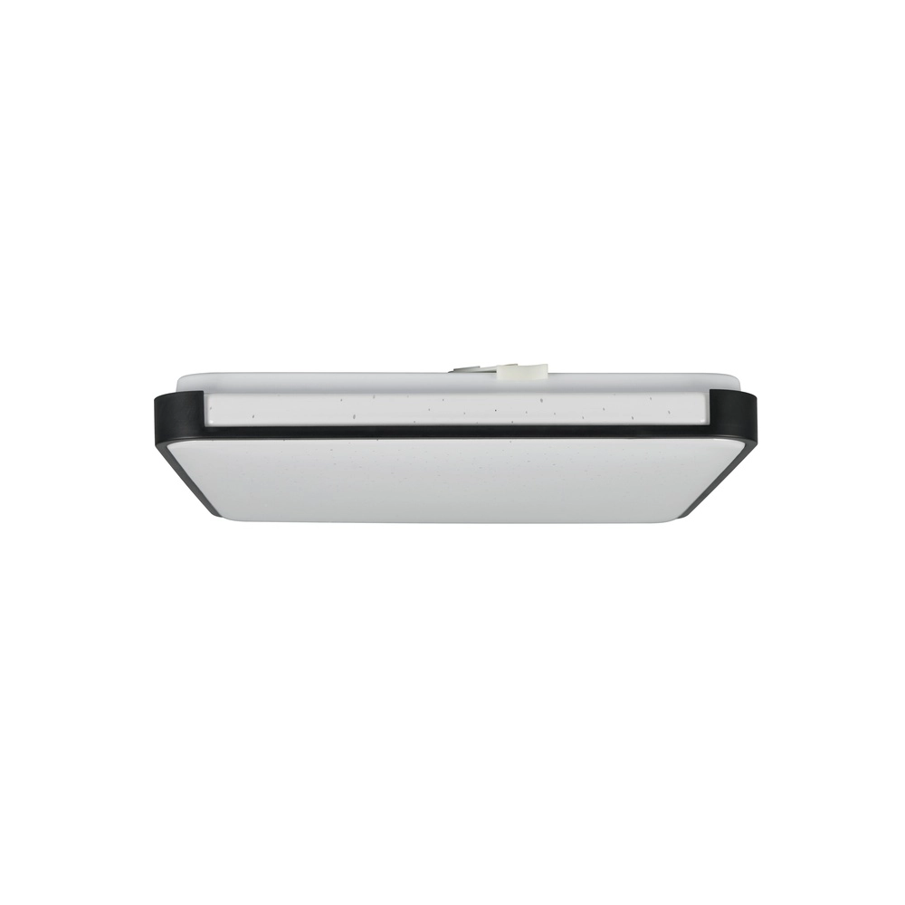 Lampe de plafond Relus Carré noir 27 x 27 cm Trio 4017807704716