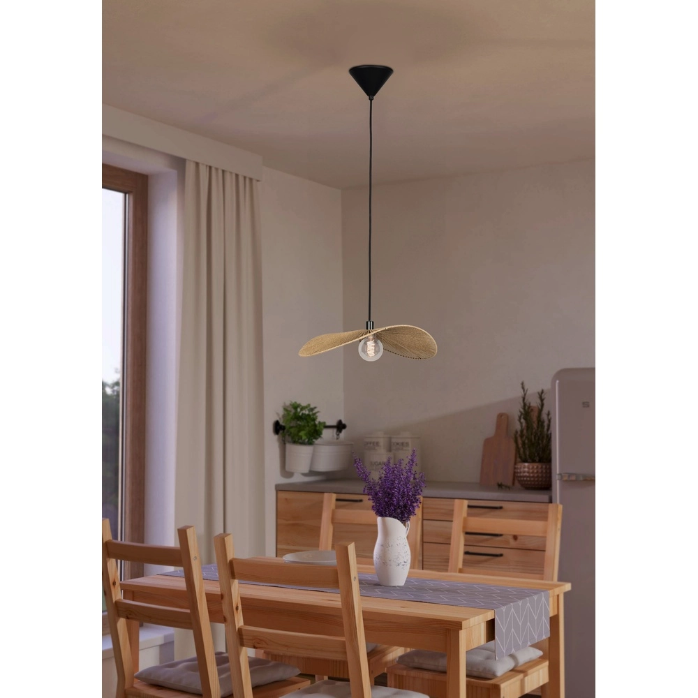 Lampe pendante en rotin Siruela 56cm - 1x E27 Eglo 9002759319915