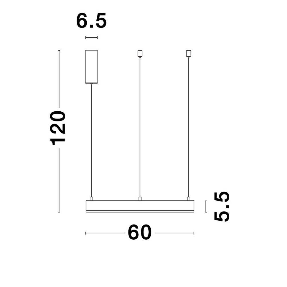 Suspension Motif or Ø 60cm 3000K Lyora 5212017421920