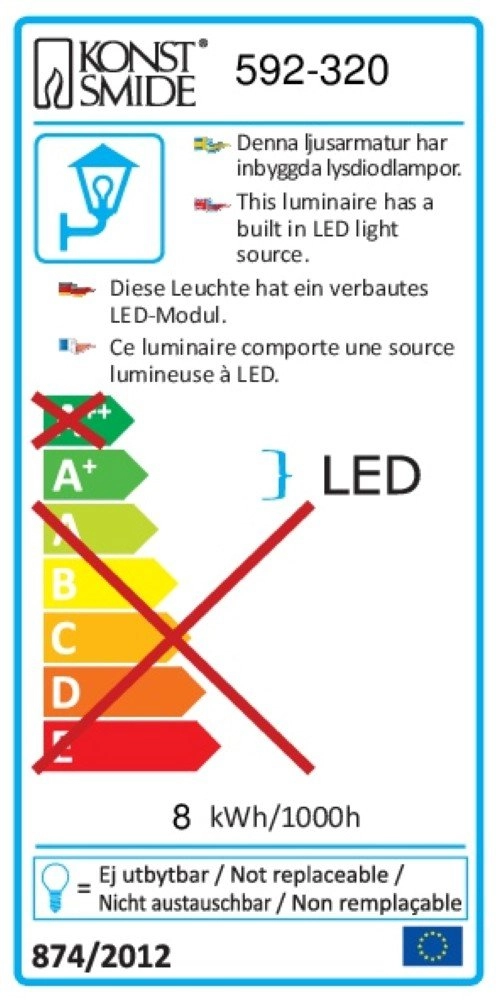 Ull Spot mural LED KonstSmide 7318305923201
