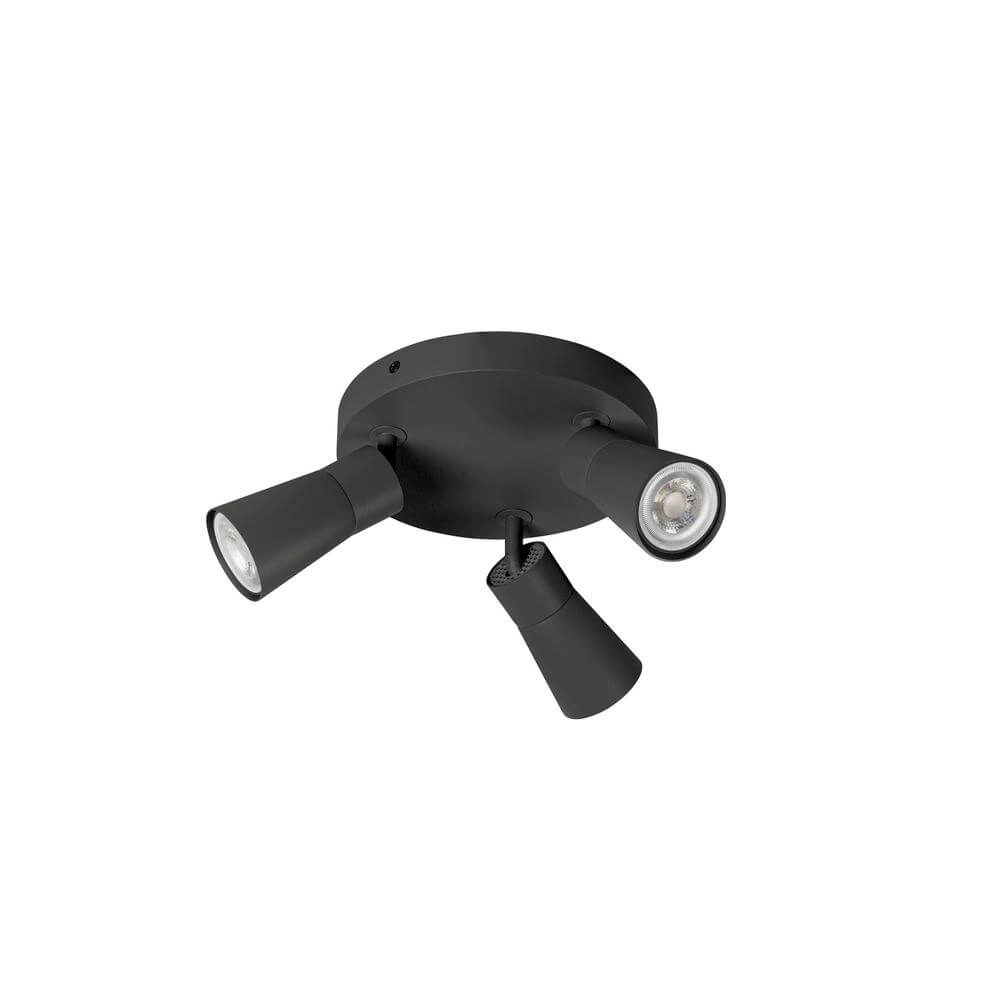 Projecteur rond Puri 2.0 Cone noir 3 lumières SLV 4024163293907