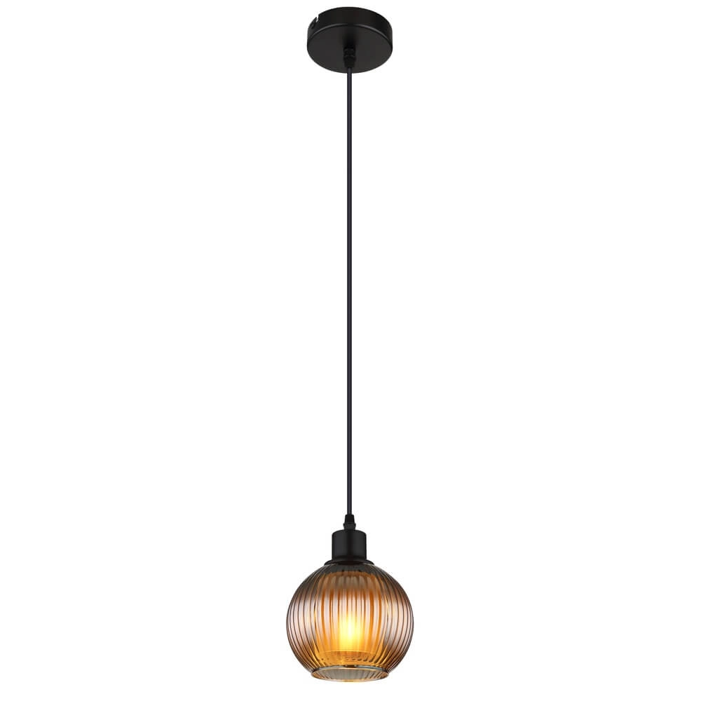 Suspension Zumba verre fumé Ø 15cm Suspension Zumba verre fumé Ø 15cm