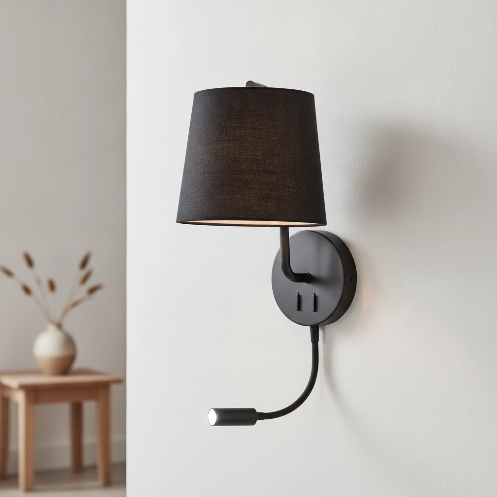 Lampe de chevet Sage noir