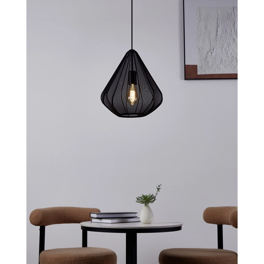 Lampe pendante Ø 33cm Dolwen Noir - Japandi Eglo 9002759439941