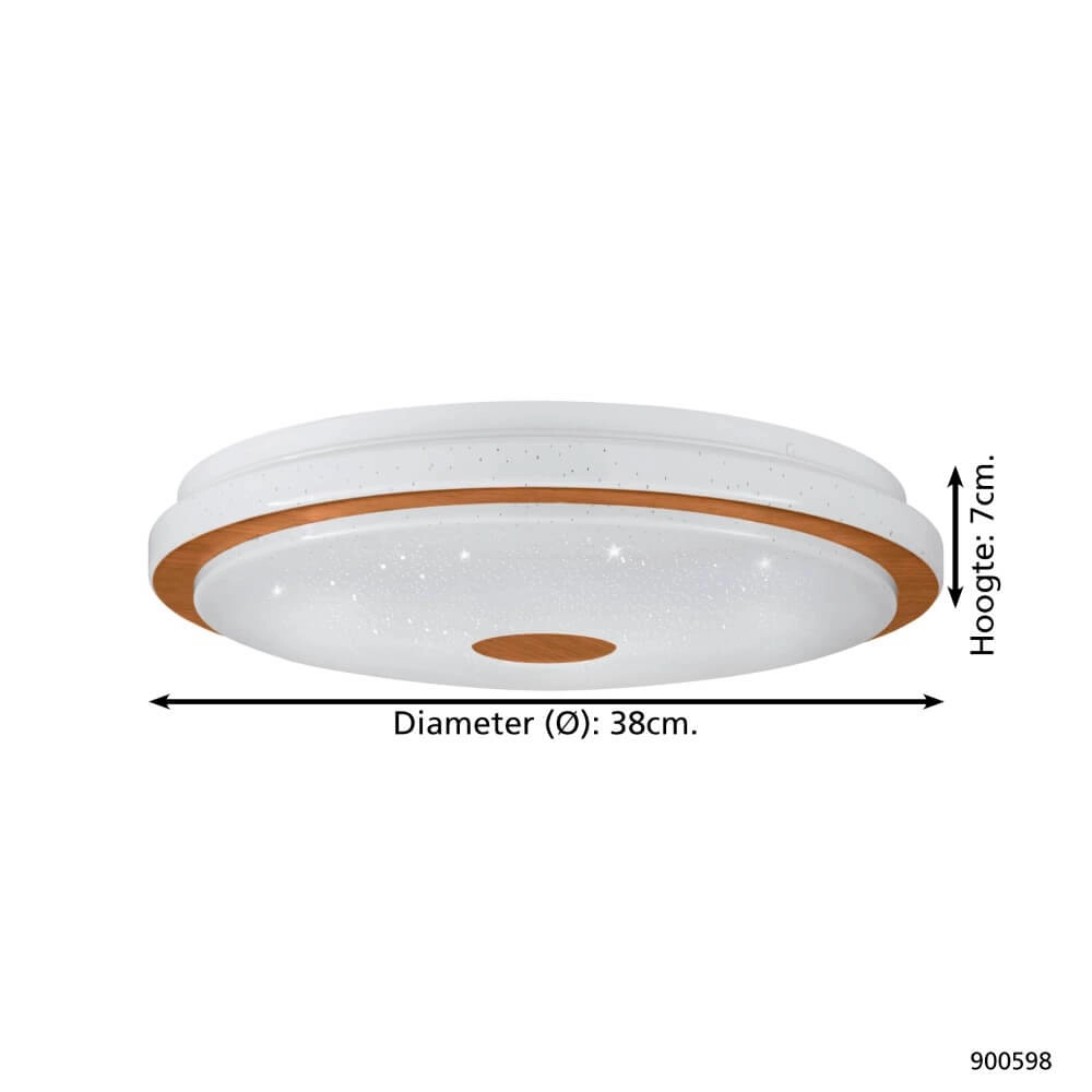 Plafonnier LED Lanciano 1 Ø 38 cm Eglo 9008606244973