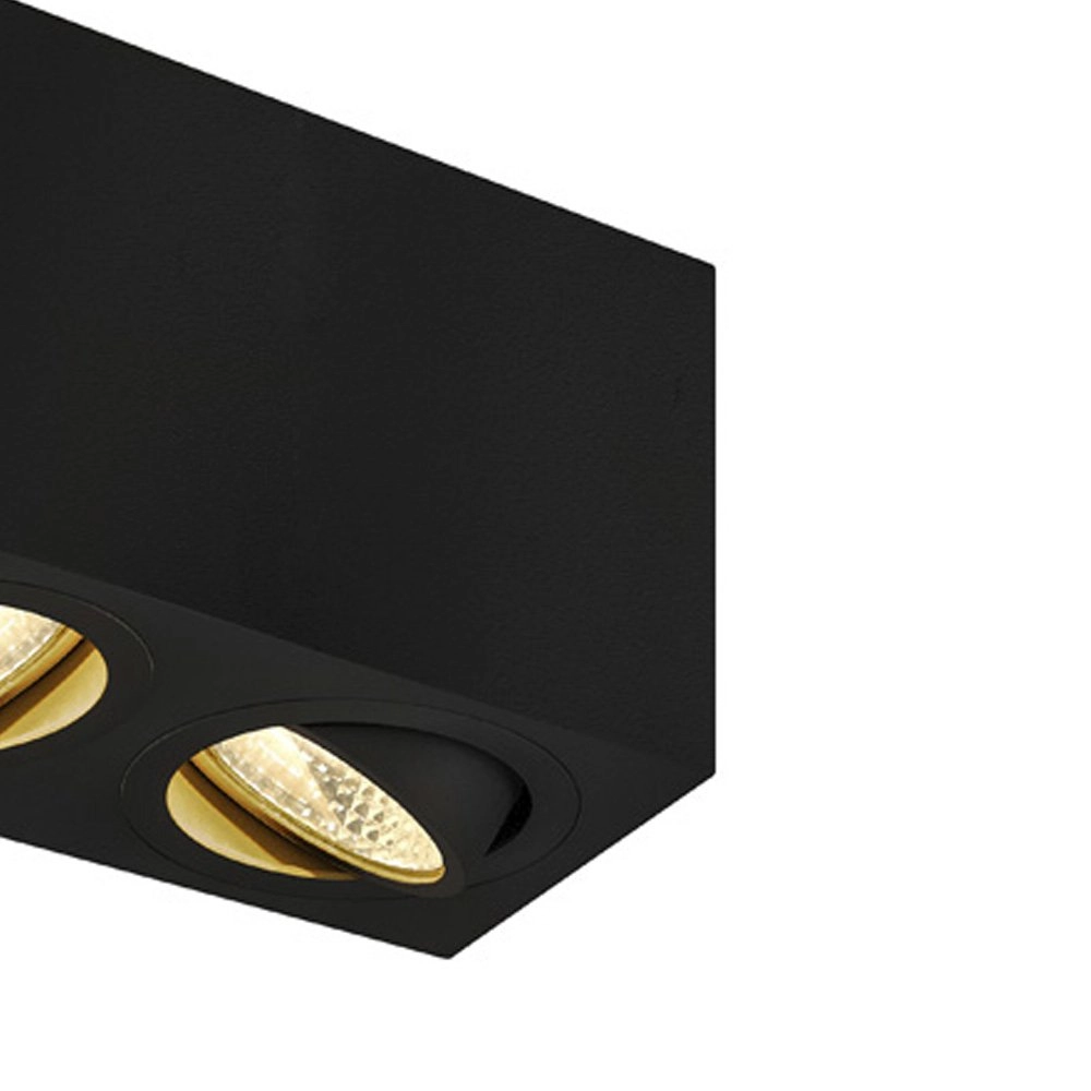 Lampe de plafond Triledo 2 lumières 16cm 3000K noir SLV 4024163222242