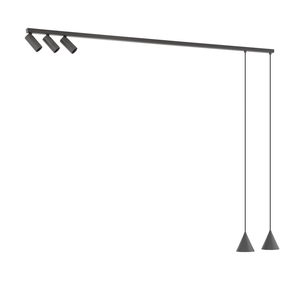 Lampe de plafond et suspension Fourty Ombra Grey Lyora 5903139114721