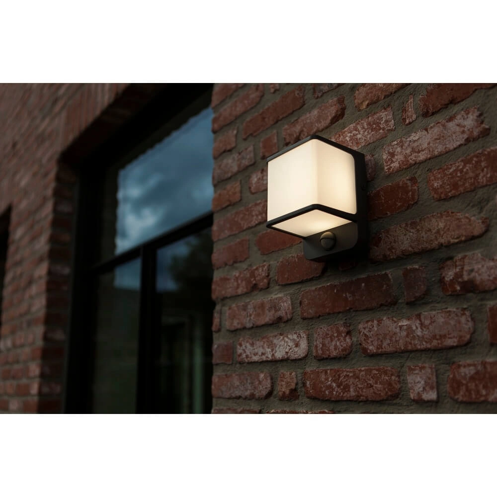 Lampe d’extérieur Cube Doblo avec capteur Lutec 6939412016771