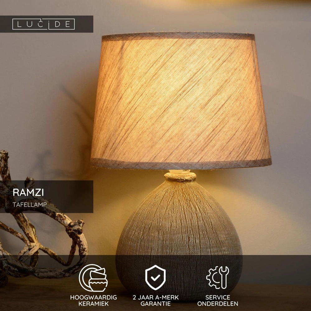 Lampe de table Ramzi Brown Lucide 5411212470188