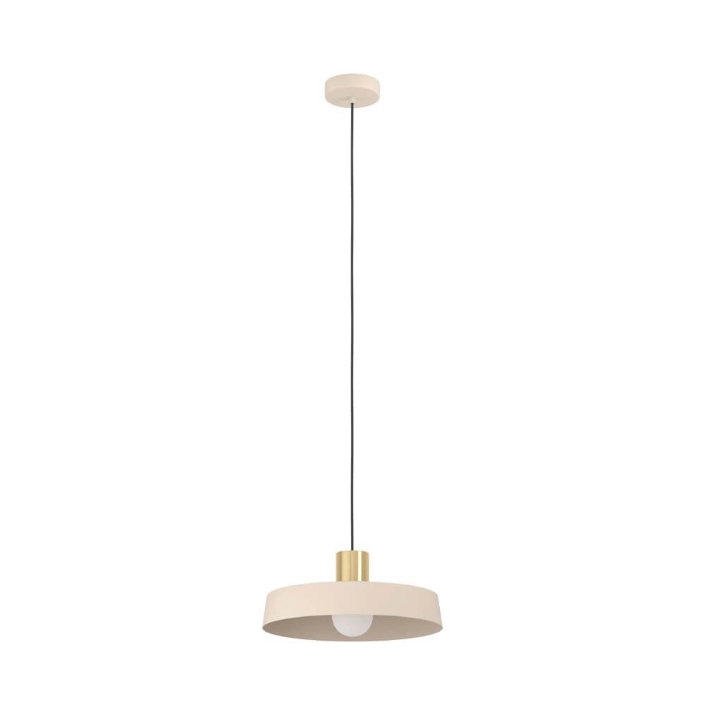 Lampe suspendue Valdiola marron sable Ø 36cm