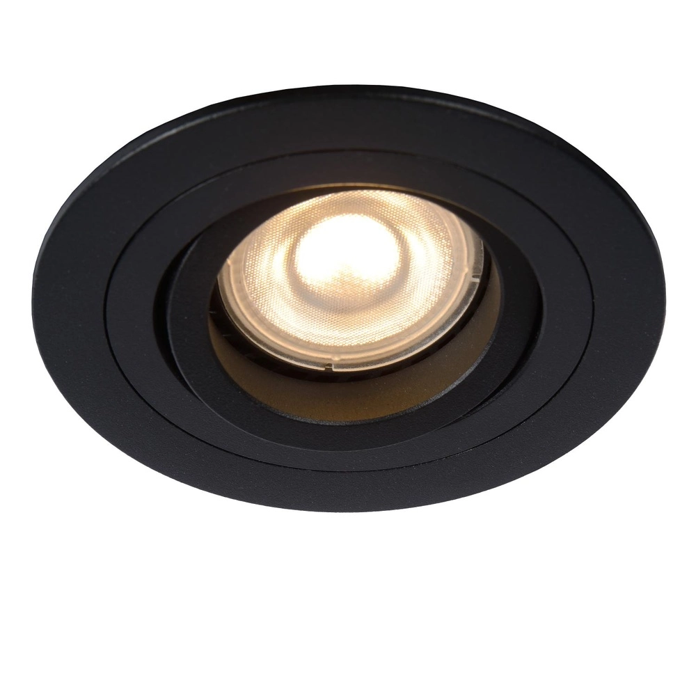Projecteur encastré Tube noir Ø 9,2cm Lucide 5411212221308