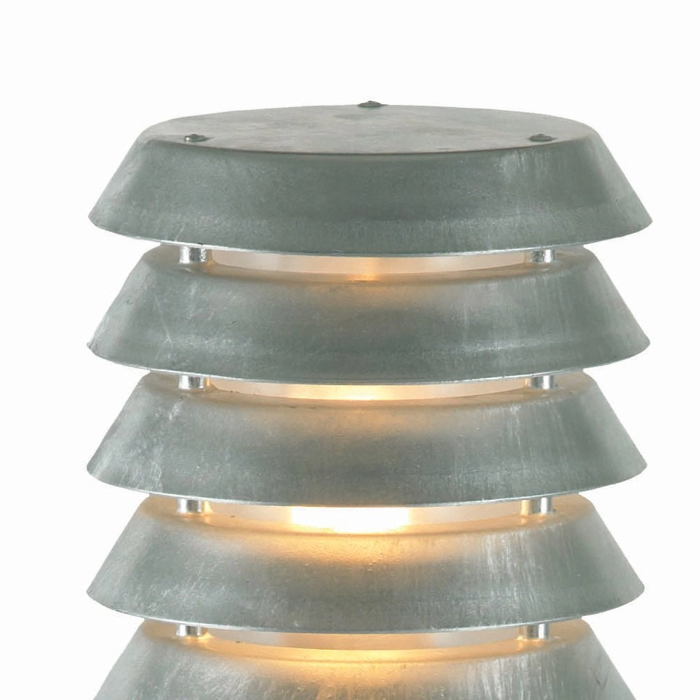 Lampe de terrasse en zinc Selhalm mit Holz Franssen 7042891440636