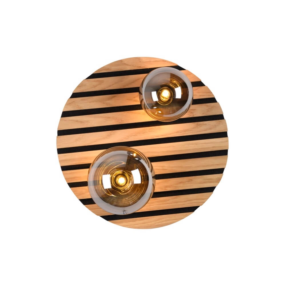 Plafonnier en bois Green Stika autour Just Light 4043689004231