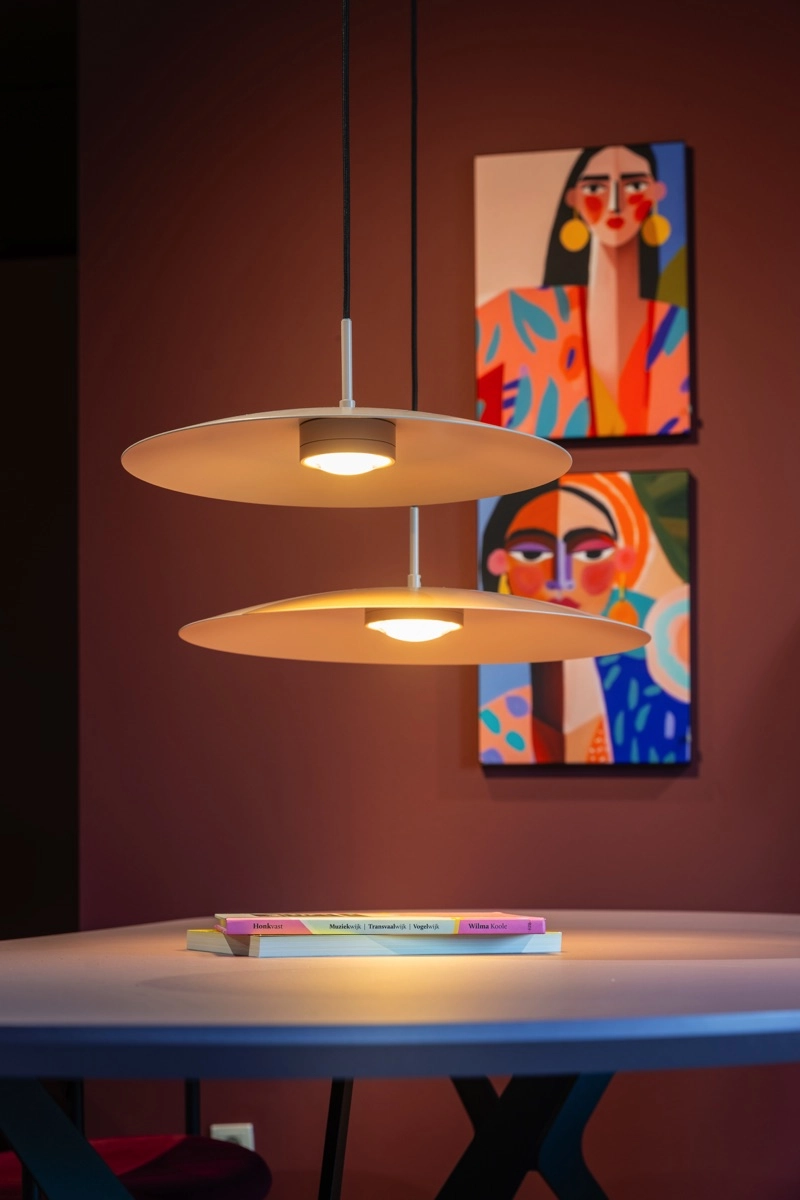 Lampe suspendue élégante Sanne Ø 50cm - sable ETH 8720195311034