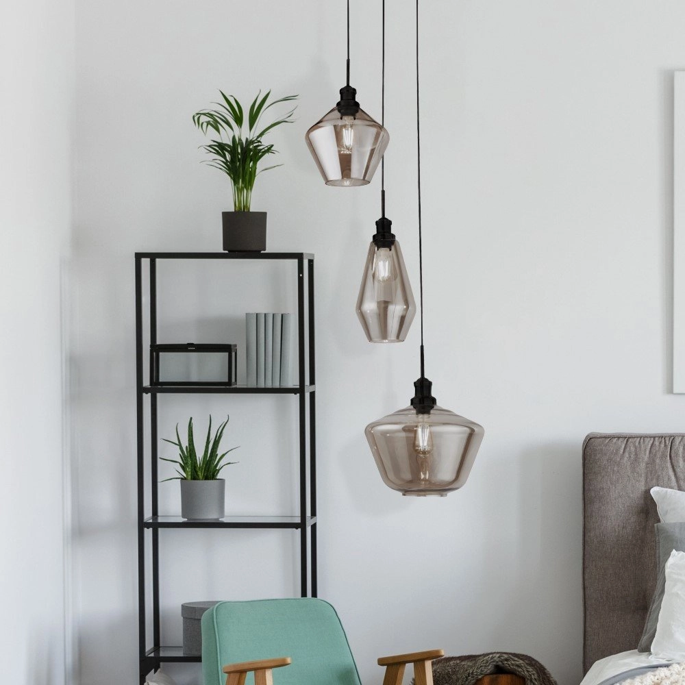 Lampe suspendue Vide Mia 3 lumières Searchlight 5053423158686