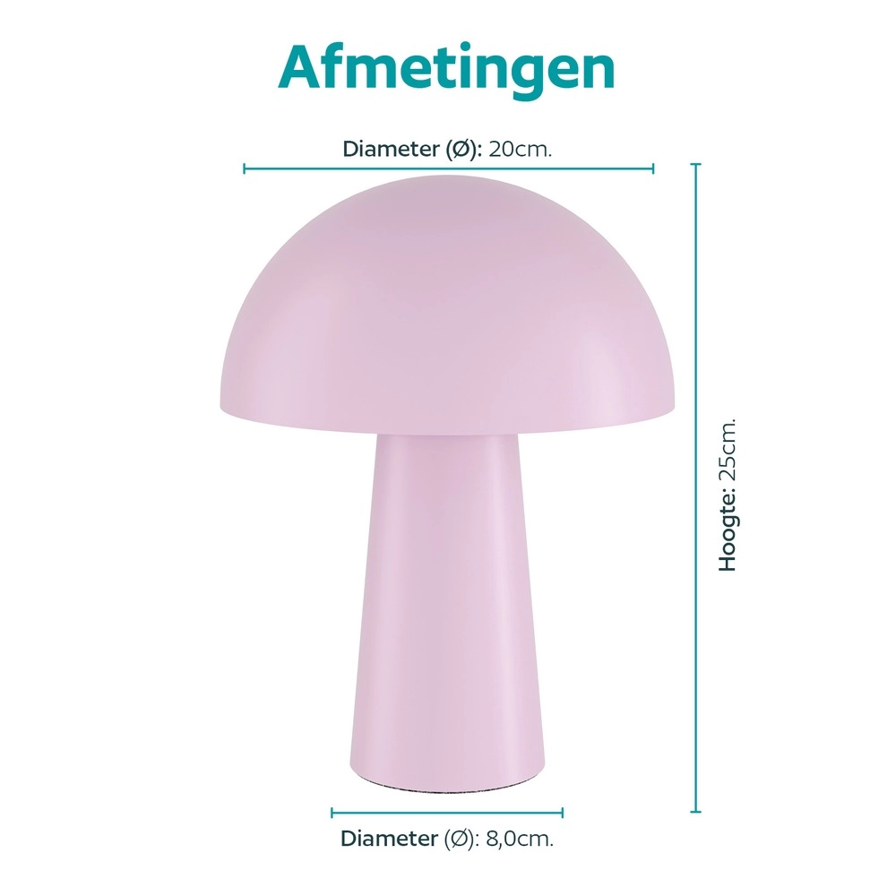 Lampe de table Bufalara rose Eglo 9008606405343