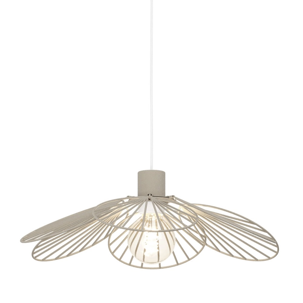Lampe suspendue Binacua brun sable Ø 45 cm