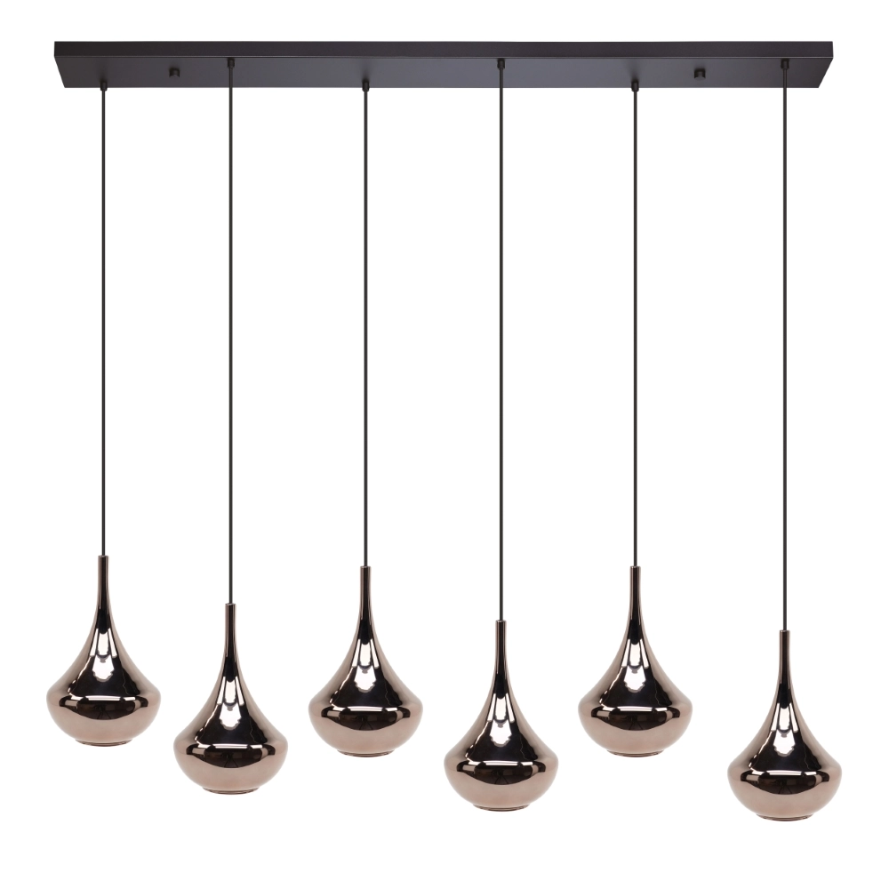 Design pendant lamp Almoster straight 6-light Stars of Light 9008606354078