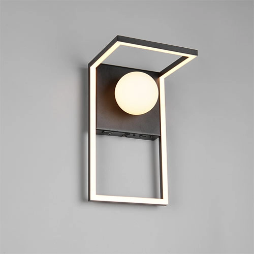 Lampe murale de conception Arola Noir