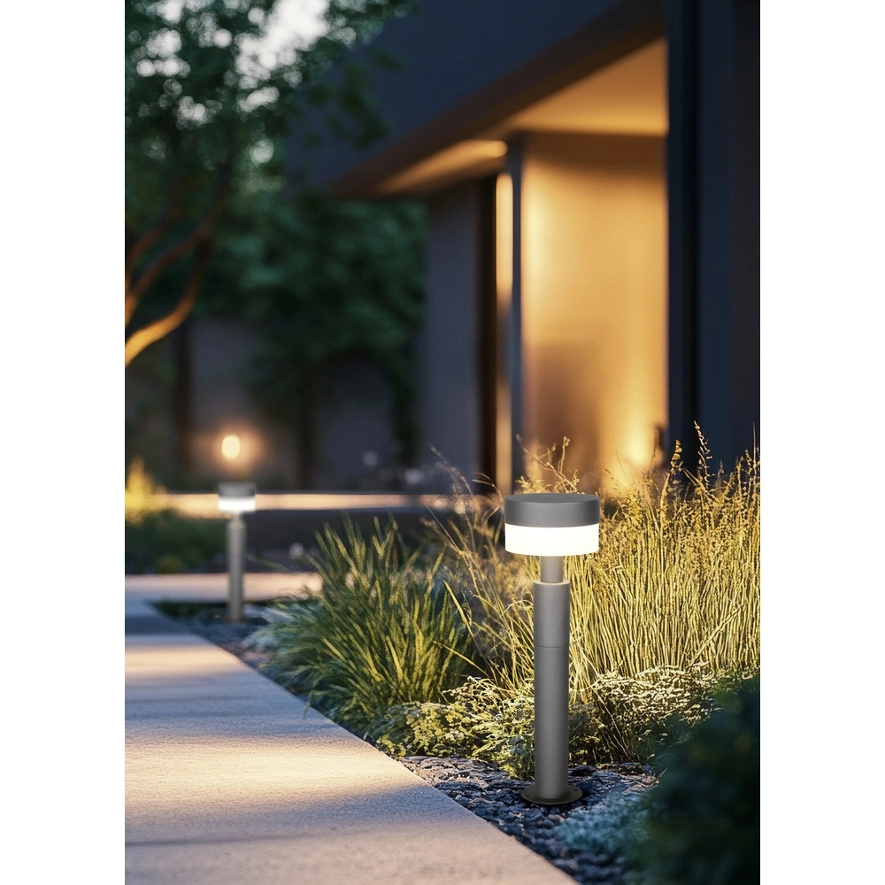 Lampe de jardin design Mackenzie anthracite 50cm Trio 4017807648546