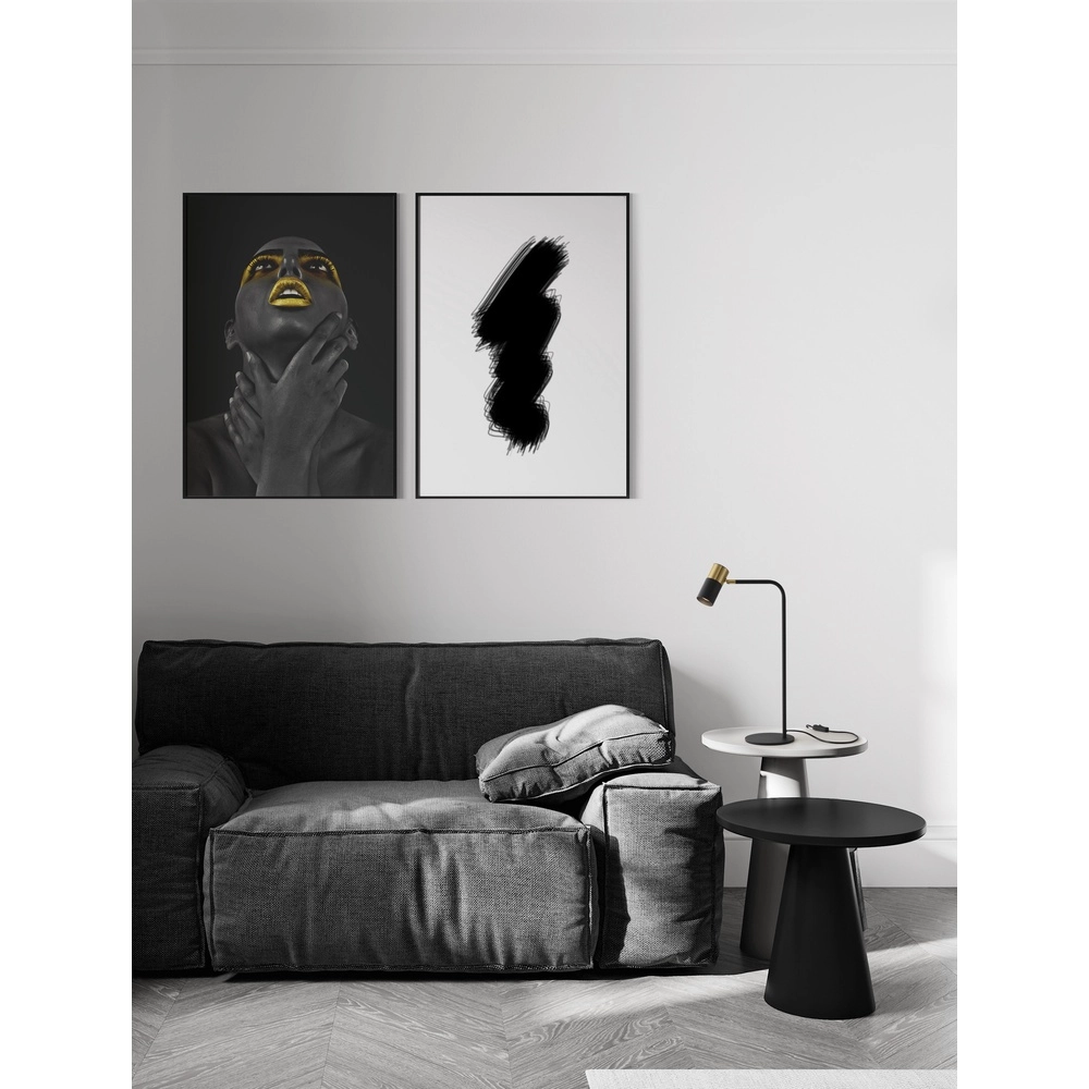 Lampe de table Pongo noir avec or Lyora 5212017441782