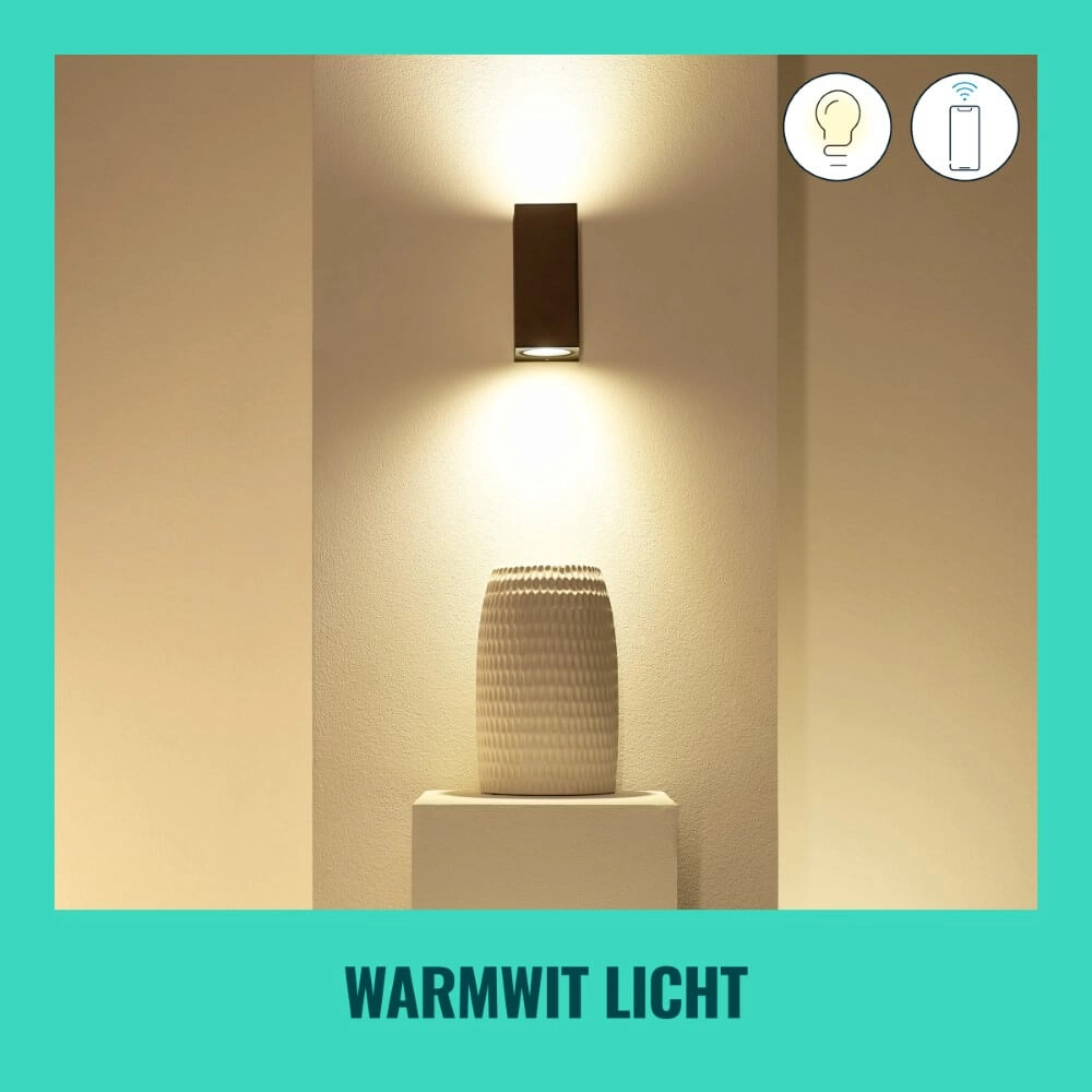 Spot mural Up and Down intelligent - noir WiZ 8719514554610