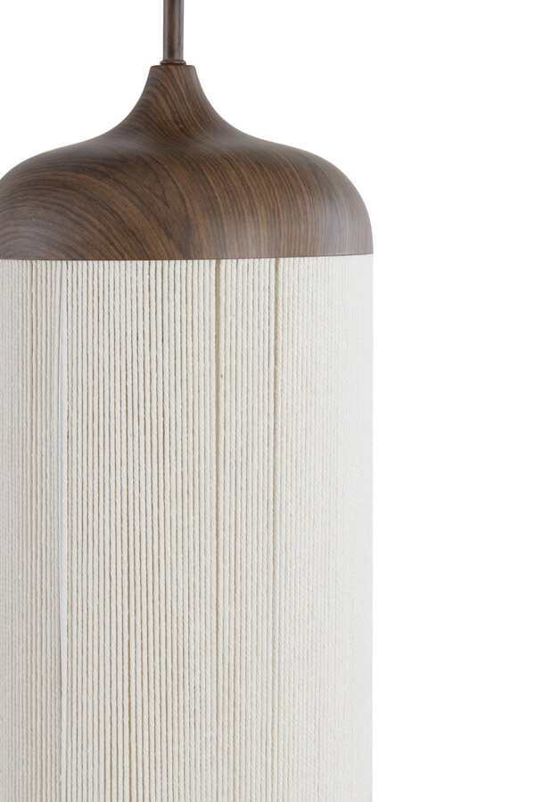 Suspension 3 lumières Dania Imprimé bois foncé Light & Living 8717807759612