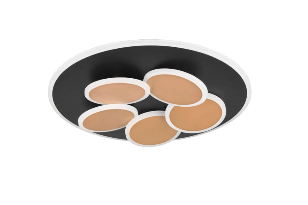 Plafonnier moderne Mandala noir Ø 48cm Trio 4017807614091