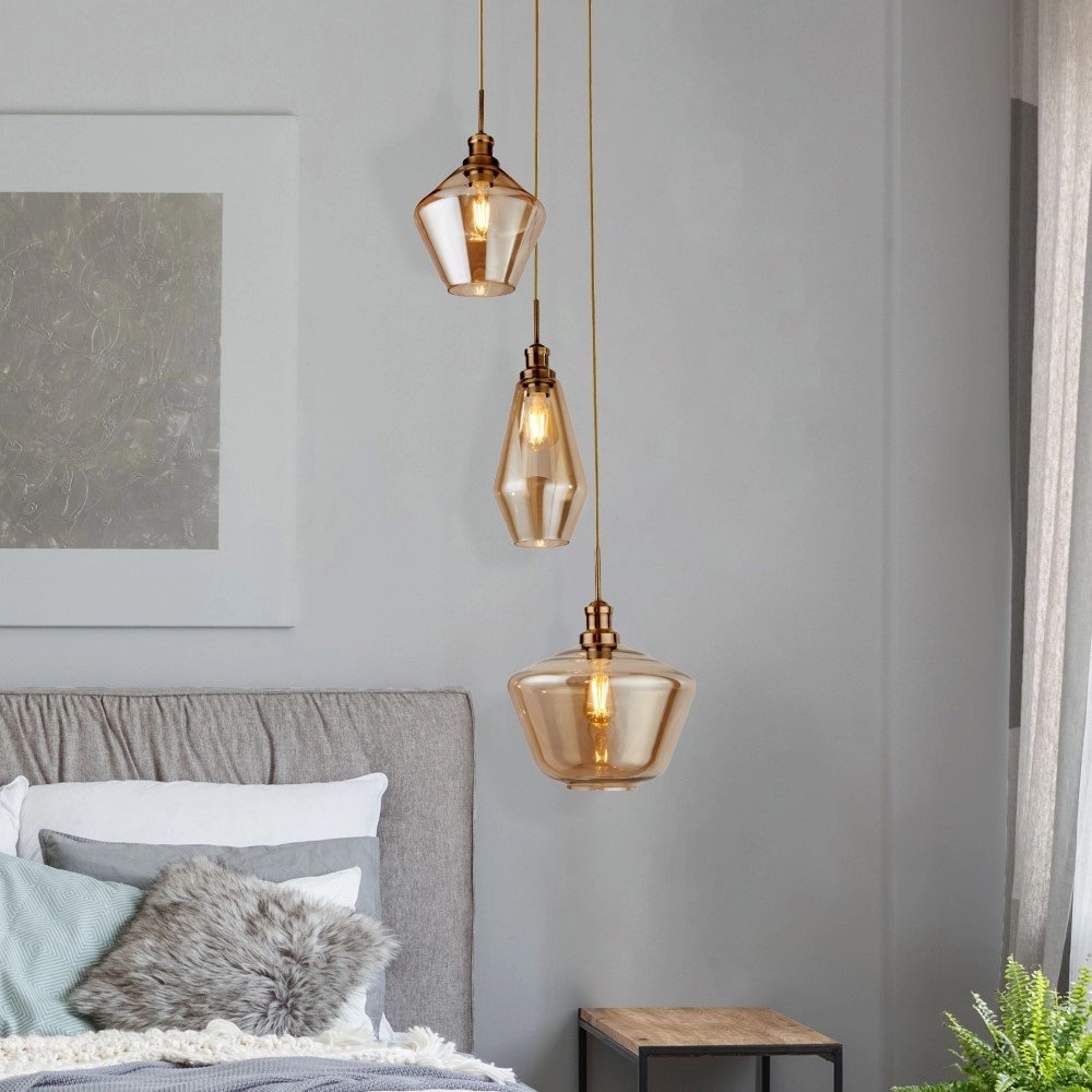 Lampe suspendue Vide Mia 3 lumières Searchlight 5053423158679