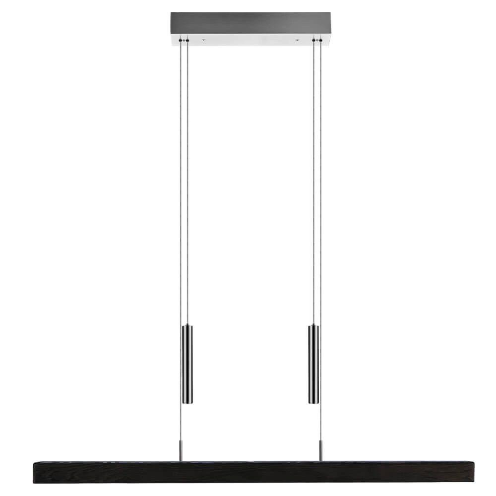 Lampe suspendue Leonora 85 cm - charbon de chêne