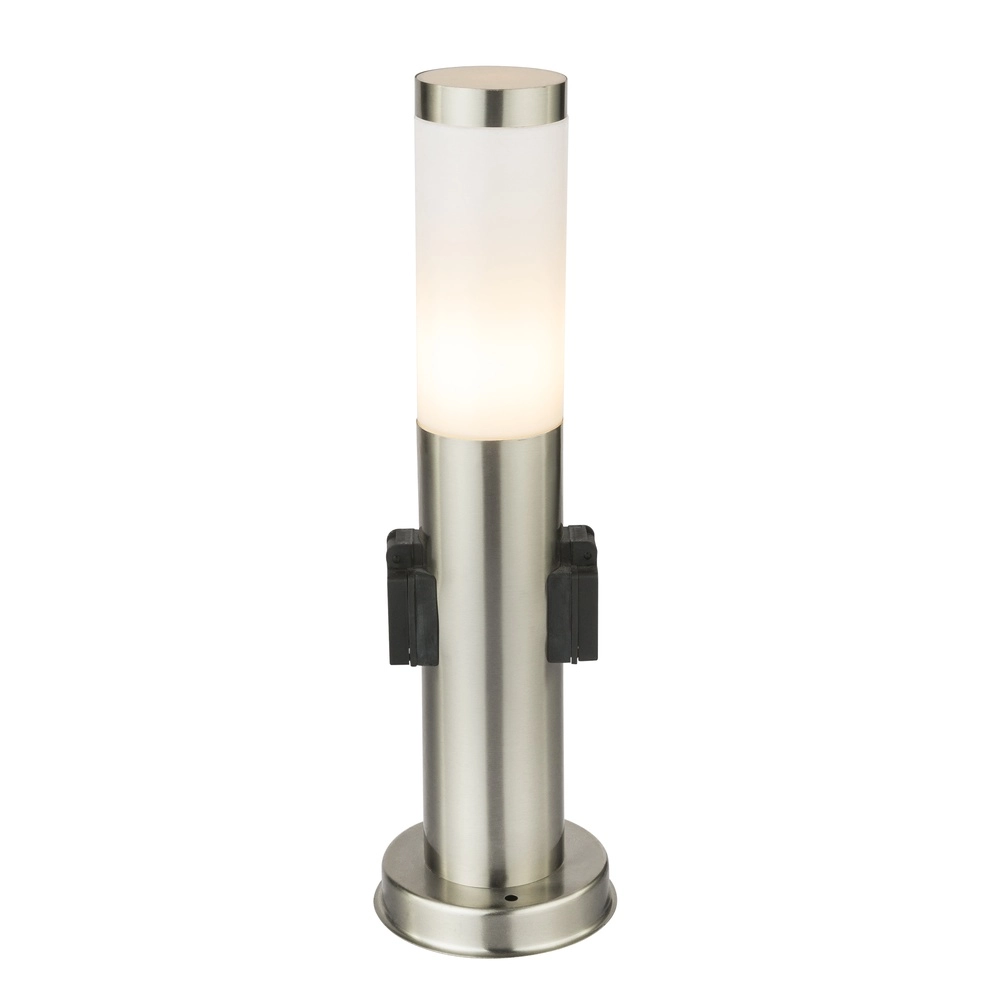 Lampe de jardin Boston Acier inoxydable avec douille