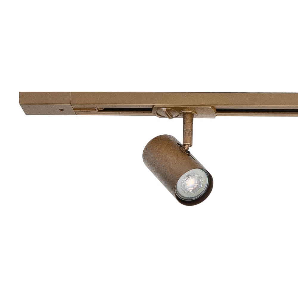 Jeu de rails monophasés 150cm Cilinder or avec 4 points Highlight 8718379047237