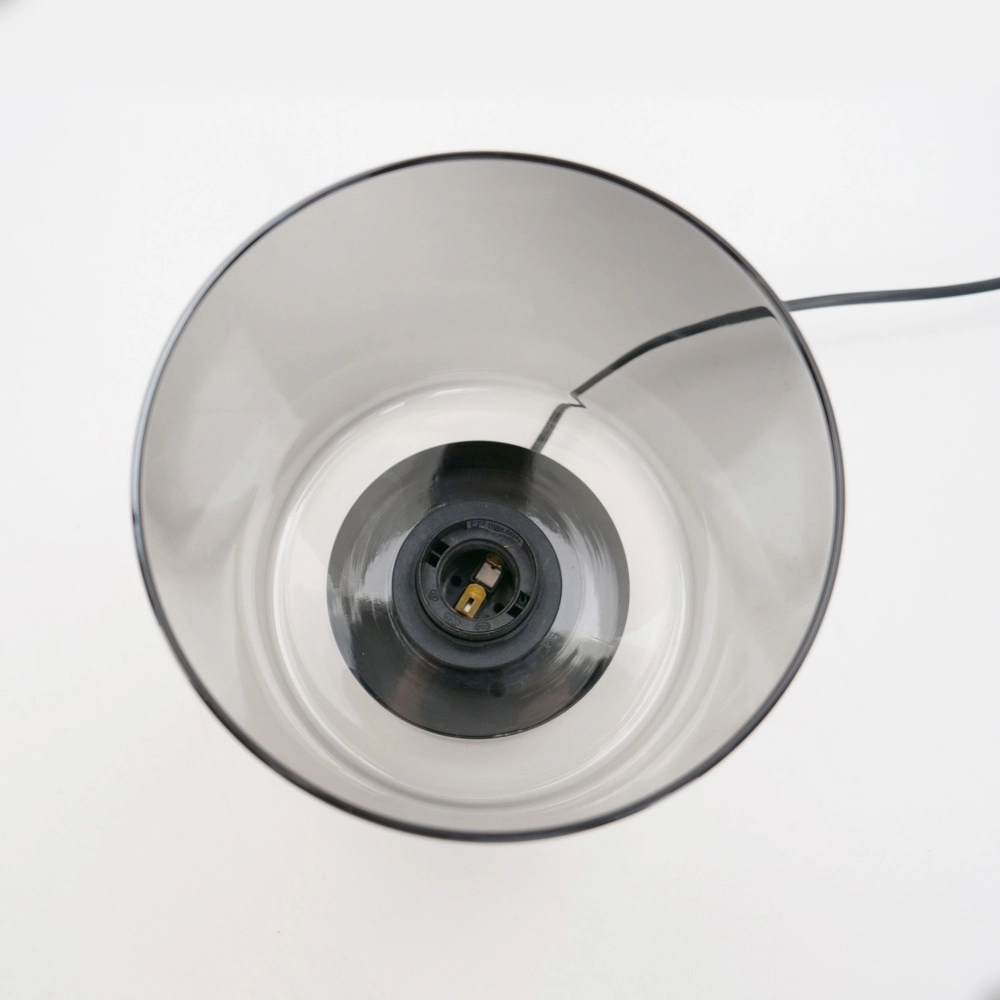 Lampe de table Gorosiba avec du verre fumé Eglo 9002759339845