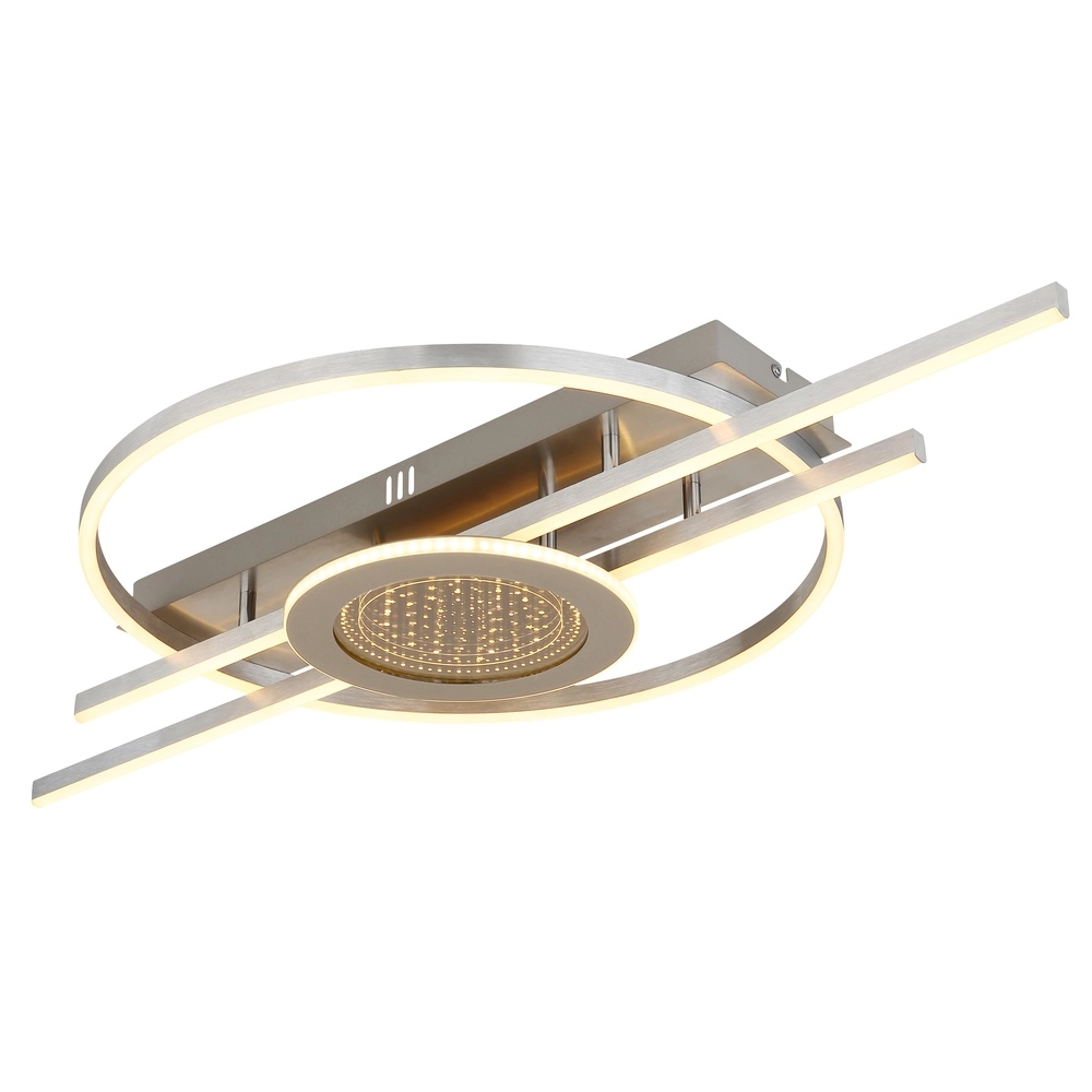 Lampe de plafond à design Donte brun sable