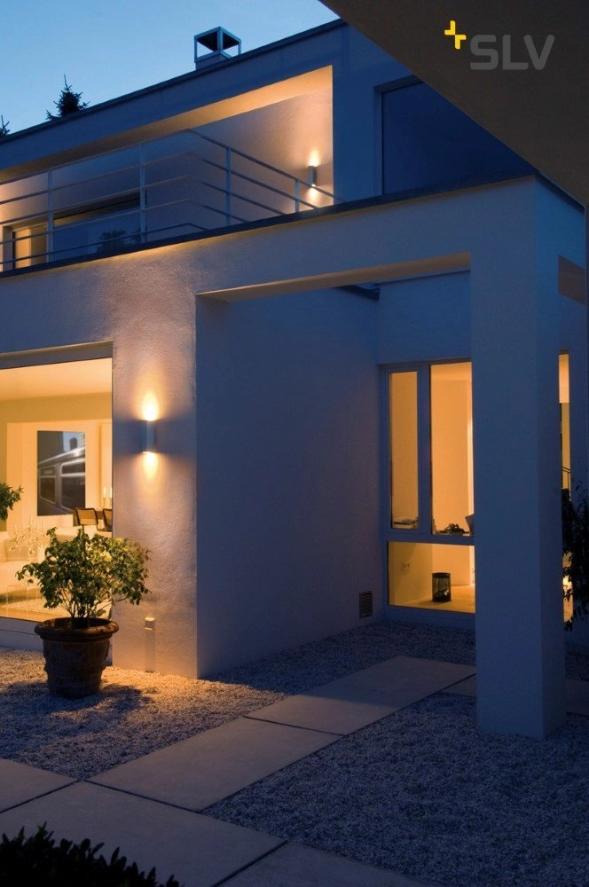 Briquet carré de haut en bas Theo Up-Down Out gris métallisé SLV 4024163097208