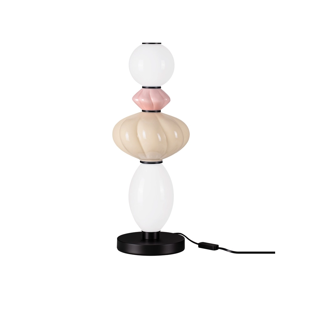 Lampe de table Oneta Blanc - Rose - Beige Lampe de table Oneta Blanc - Rose - Beige