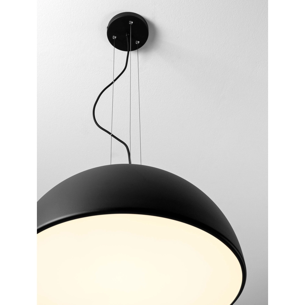 Suspension élégante Tholos noir Ø 60cm Lyora 5212017457899