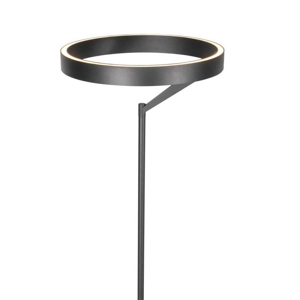 Lampadaire moderne Mykty noir Ø 40cm Steinhauer 8712746178173