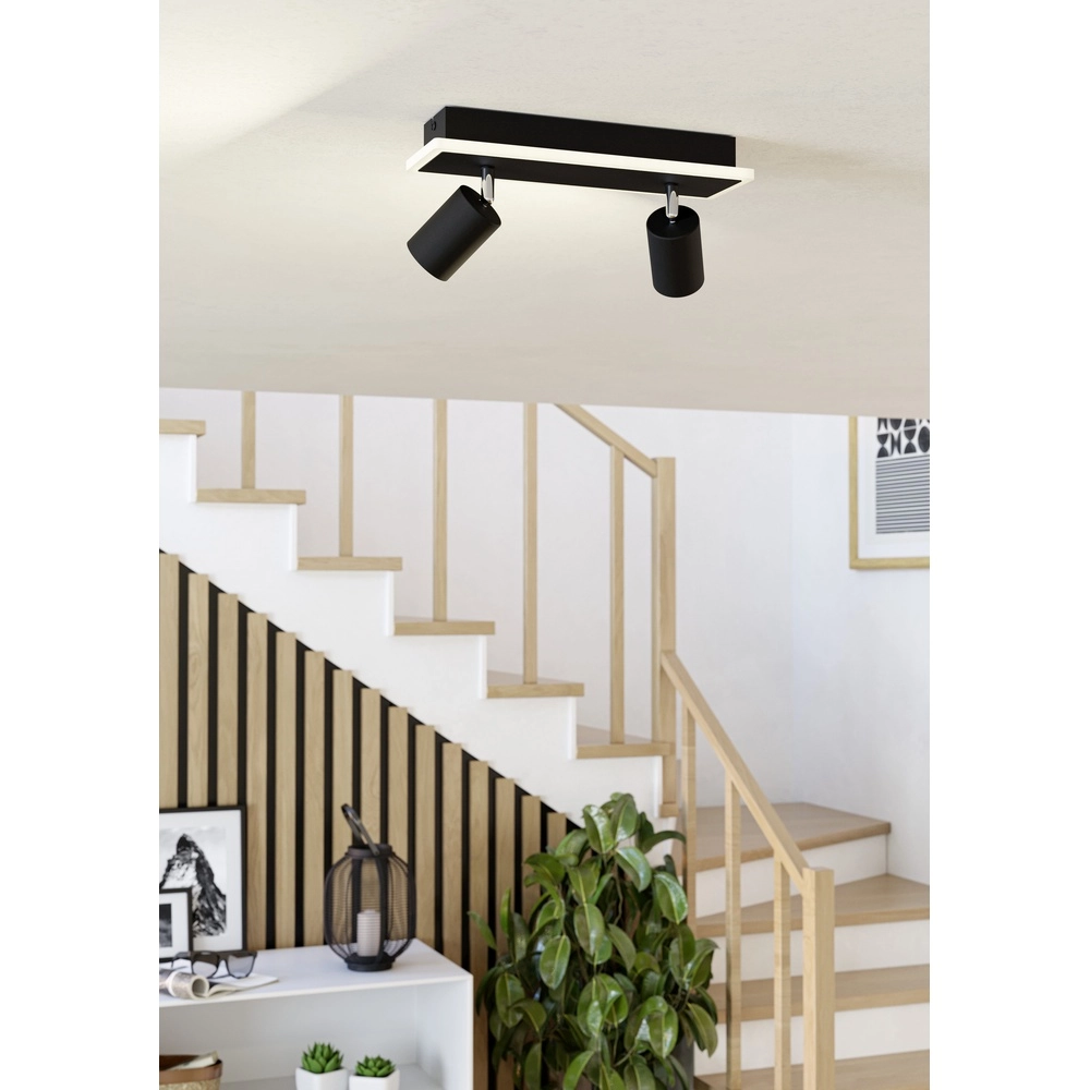 Spot LED au plafond Rimbocchi 1 2L - noir - orientable Eglo 9008606316557