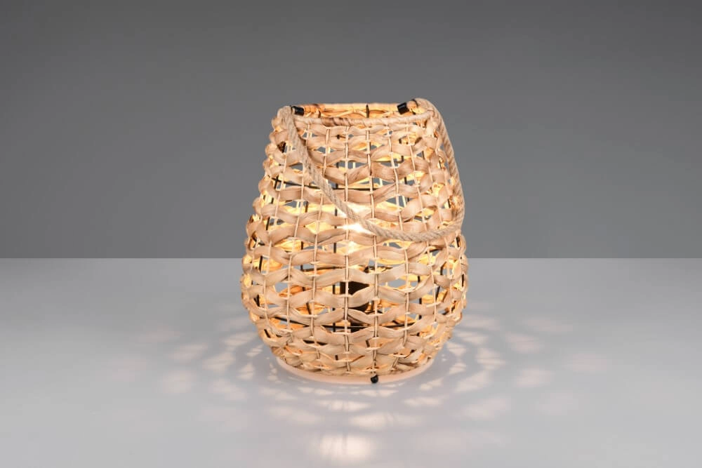 Lampe de table champêtre Jean Rotin Ø 29cm Trio 4017807637687