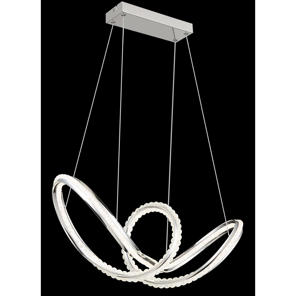 Lampe pendante moderne Evangeline Chrome Globo 9007371583201