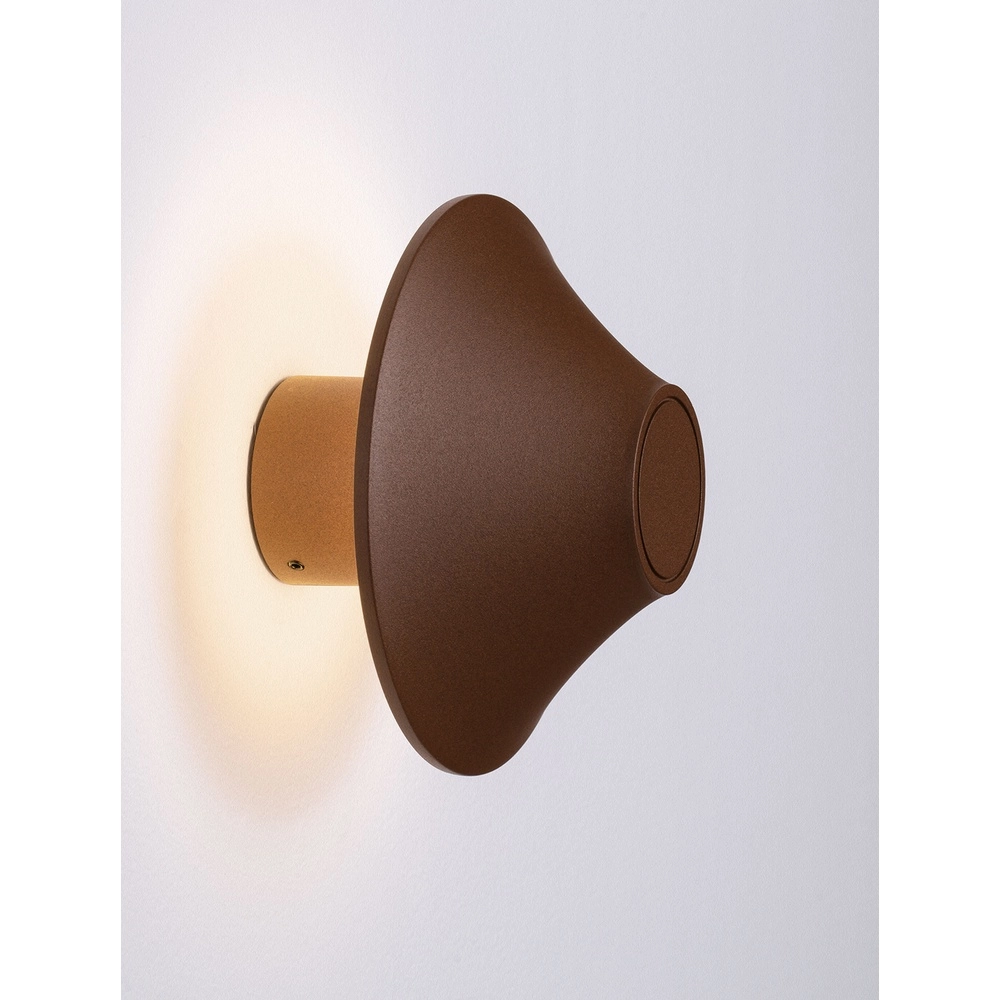 Applique murale design Alux Brun rouille
